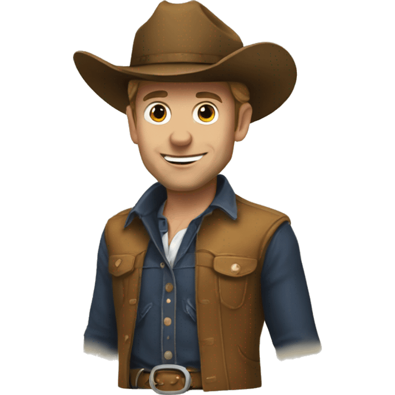 Macron cow boy emoji