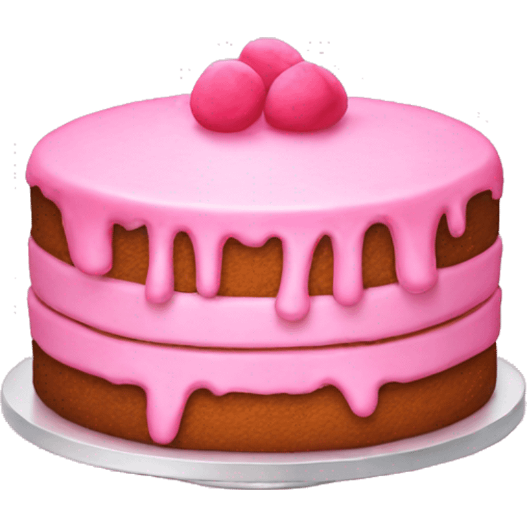 Pink cute cake emoji