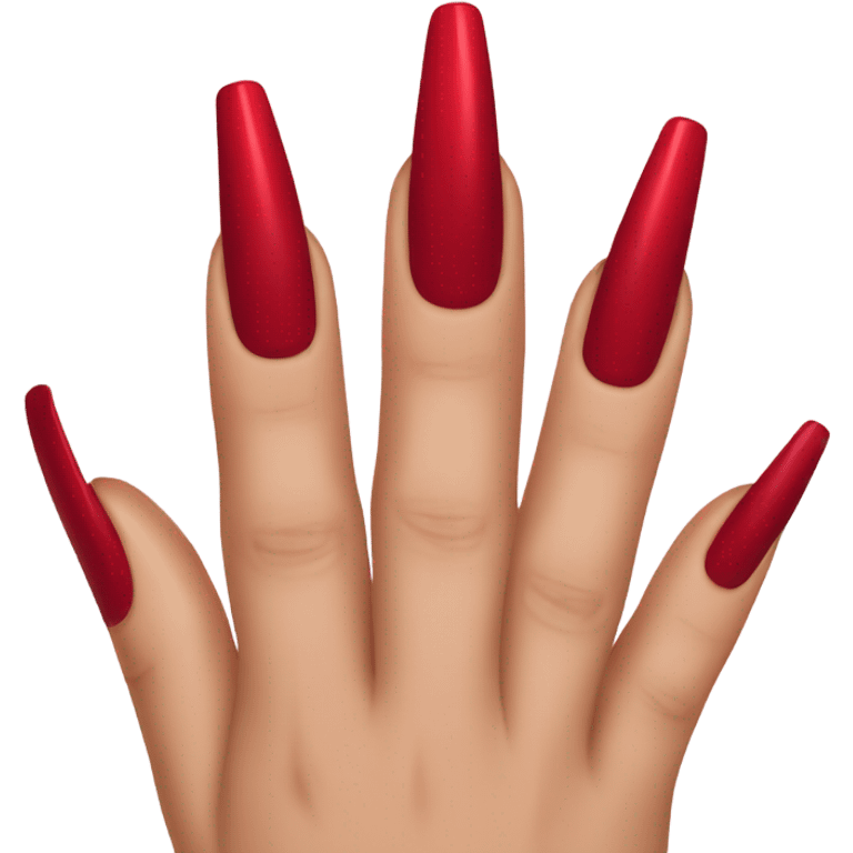 Red manicure emoji