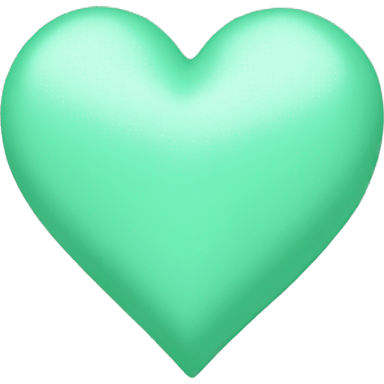 mint green heart emoji