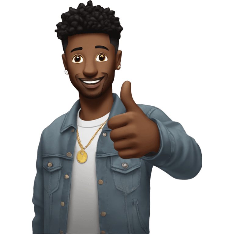 21 savage doing a thumbs up emoji