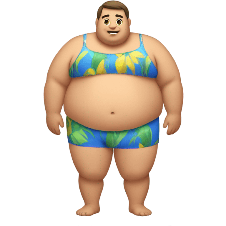 Guy, chubby, swimwear  emoji