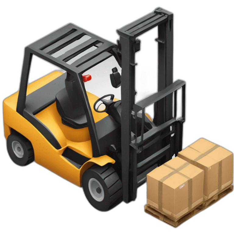 forklift in isometry emoji