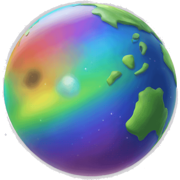 rainbow planet emoji