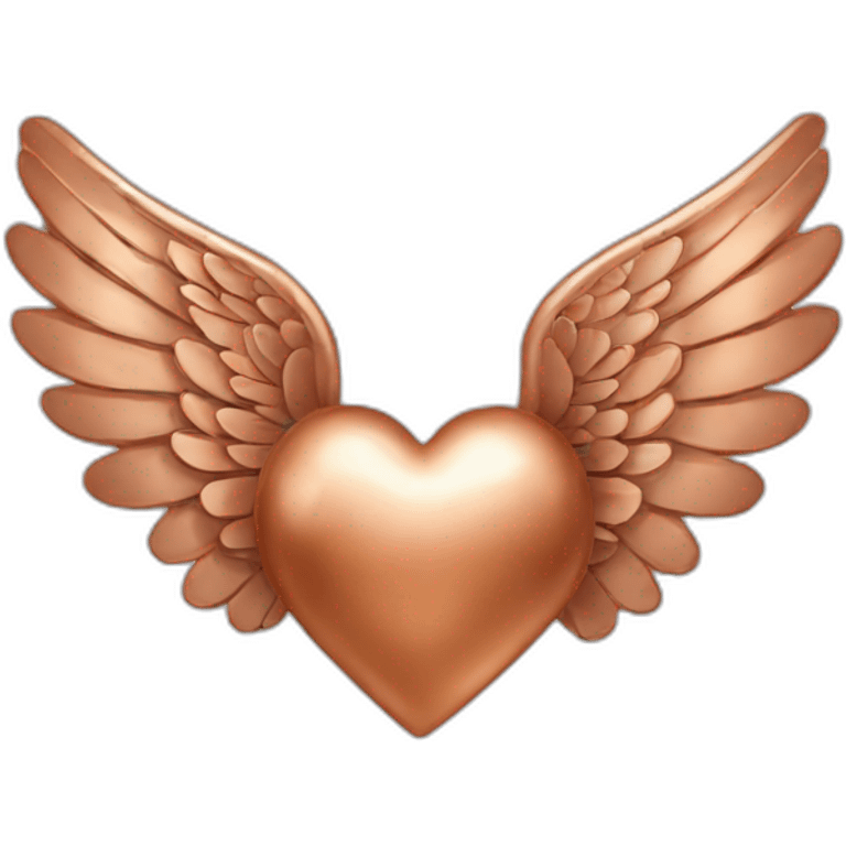 copper-ANGEL-wing-with-heart emoji