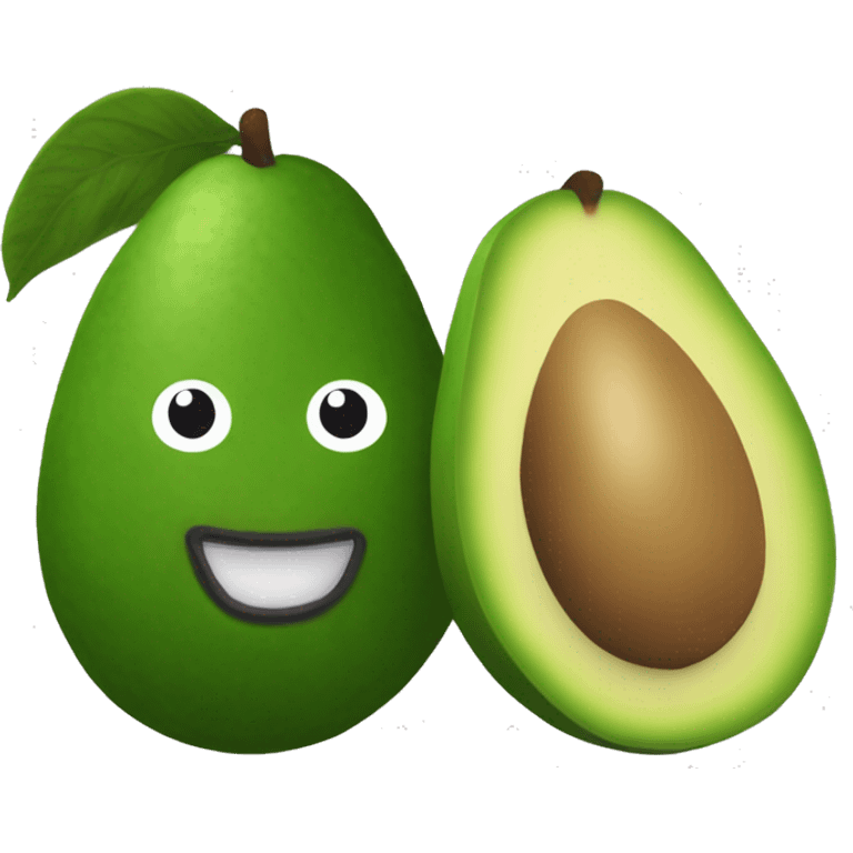 aguacate con león  emoji