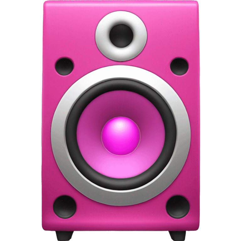 pink music speaker emoji