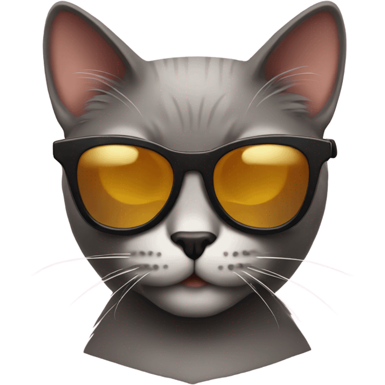 Cat with sunglasses emoji