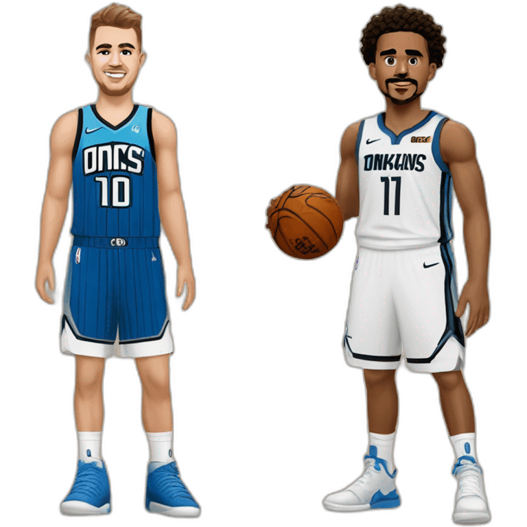 Luka Doncic vs Trae Young emoji