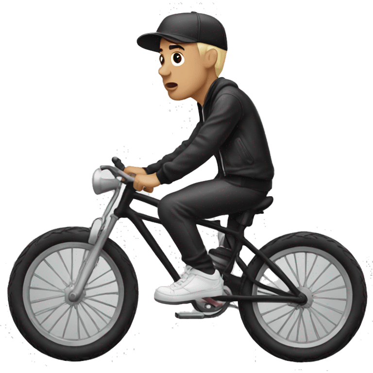 Eminem riding a bike emoji