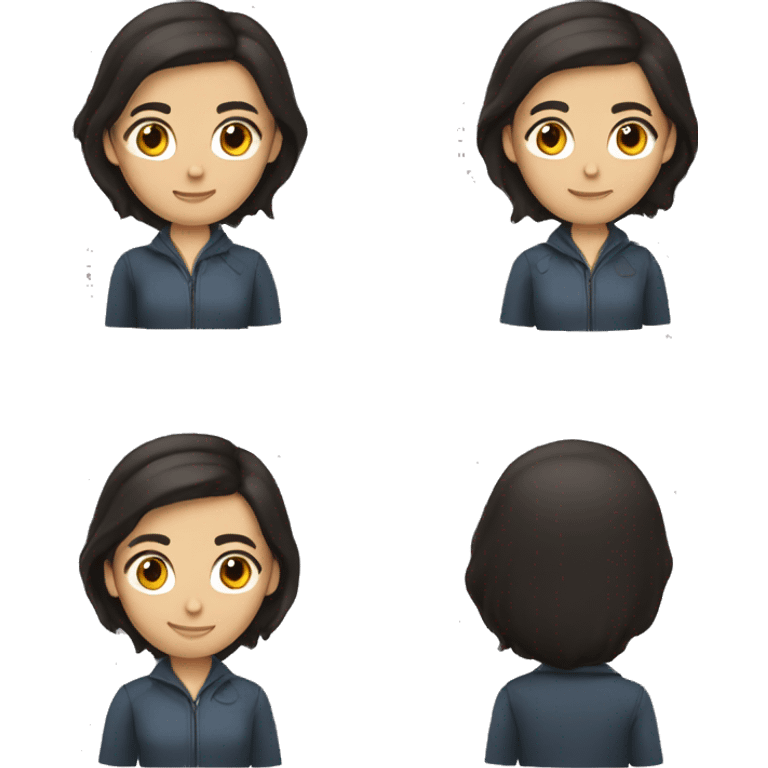 brunette programmer dark hair  emoji