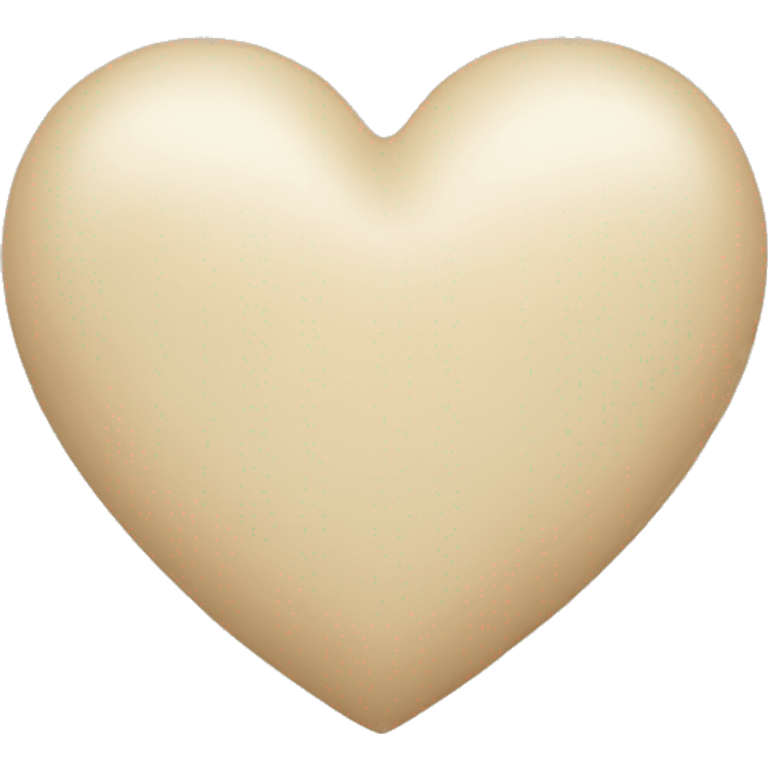 light beige heart emoji