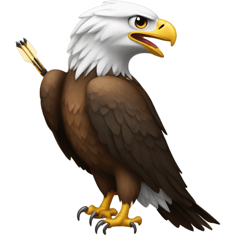 Eagle with an arrow through it emoji