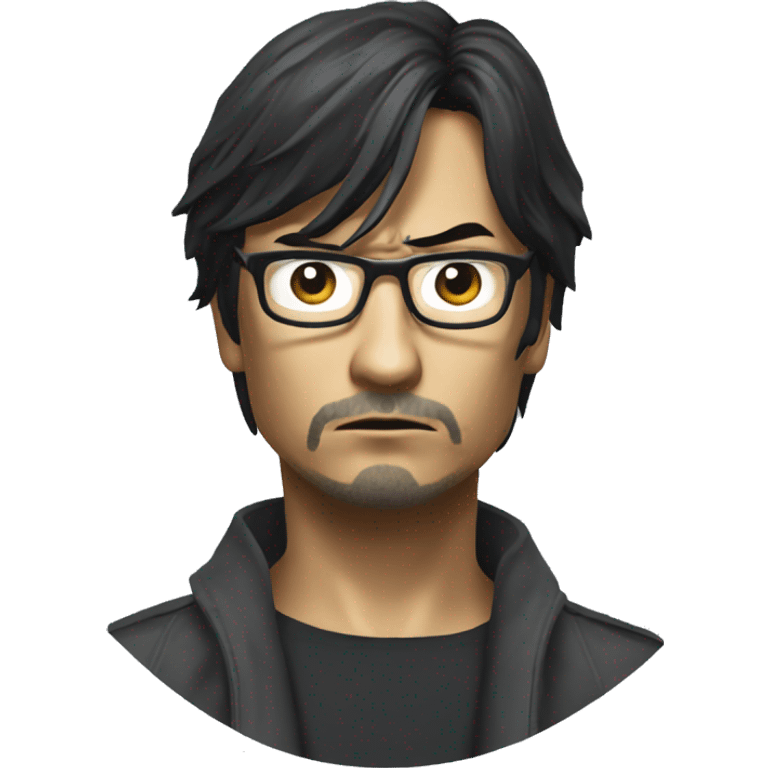 hideo kojima looking ecstacially disturbed emoji