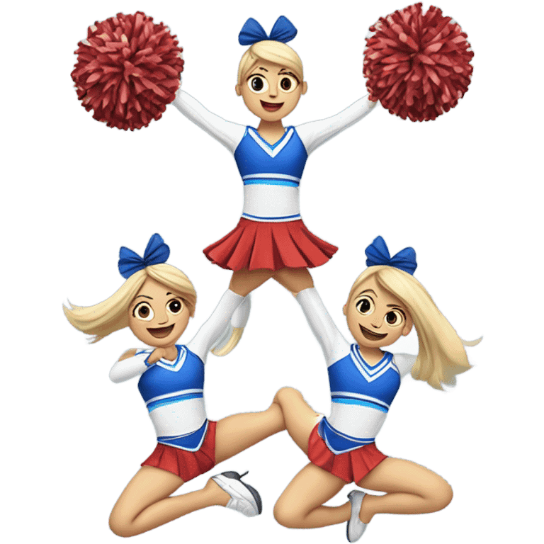 cheerleading stunt emoji emoji