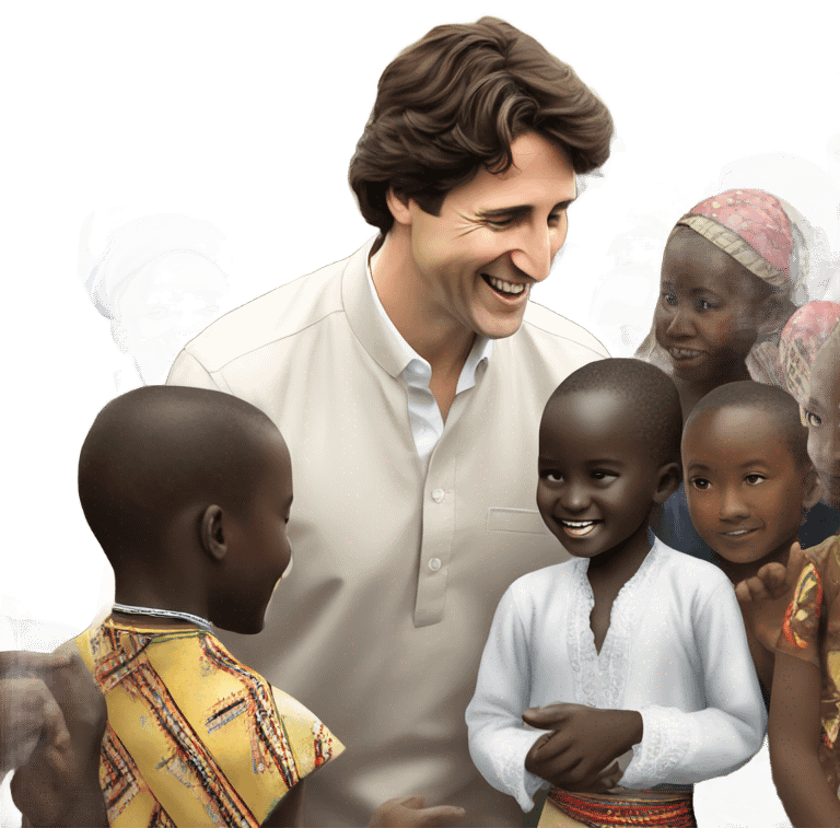 Justin Trudeau Africa emoji