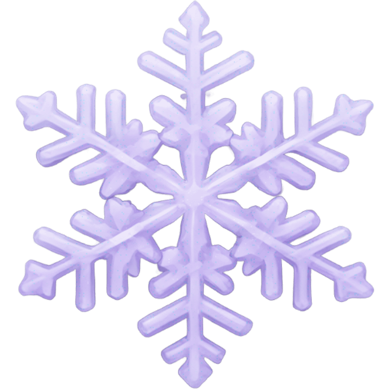 light purple snow flake emoji