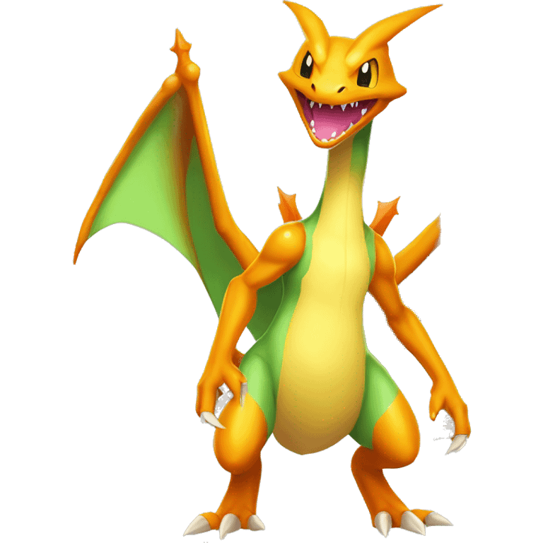 Shiny Heracross-Flygon-Charizard-Pokémon-Fakémon Full Body emoji