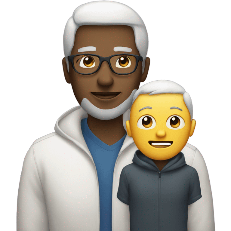 A father with  mask emoji