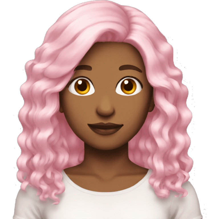 pastel pink hair emoji