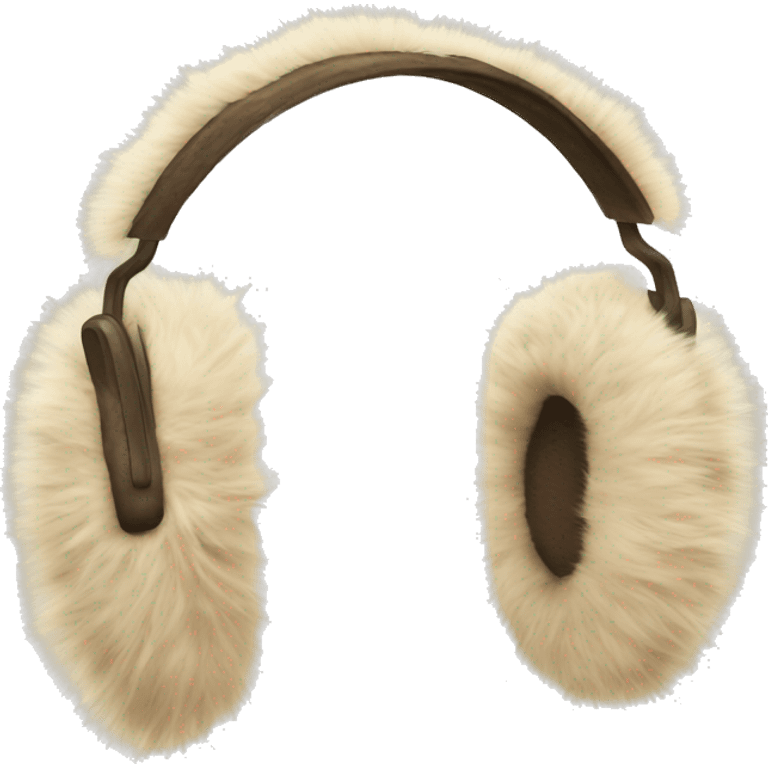 beige fur earmuffs emoji