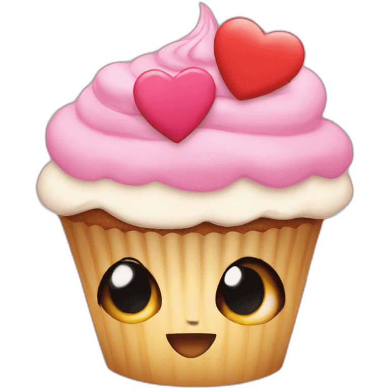 cupcake love cute emoji