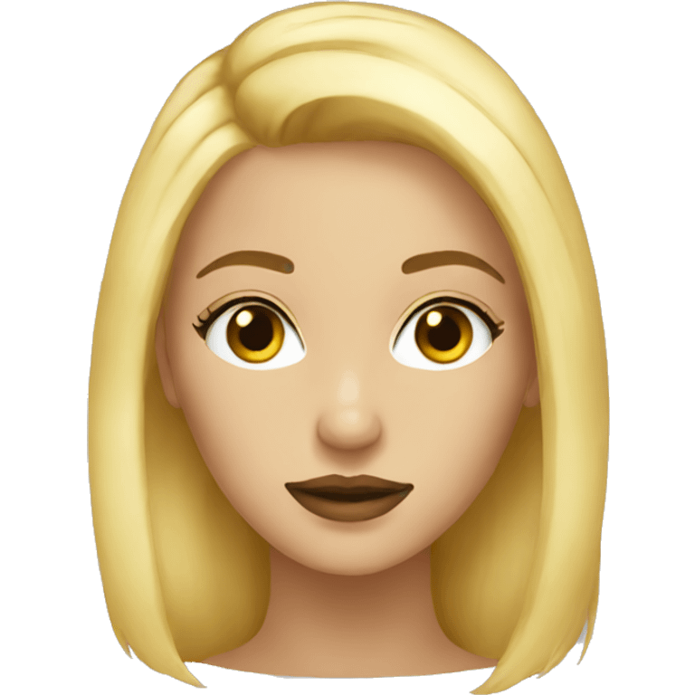 Femme blonde yeux bleu emoji