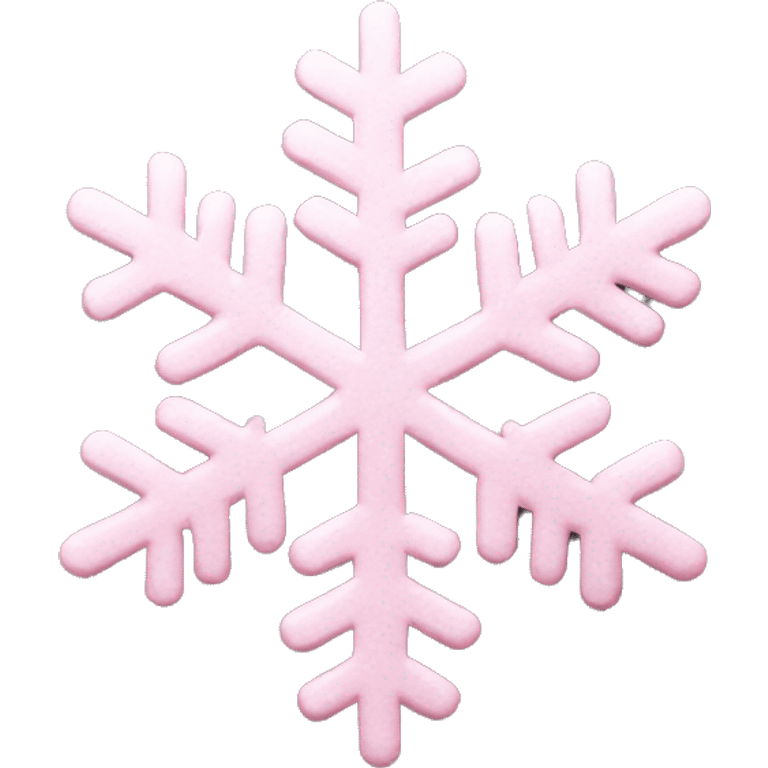 pastel pink snowflake  emoji