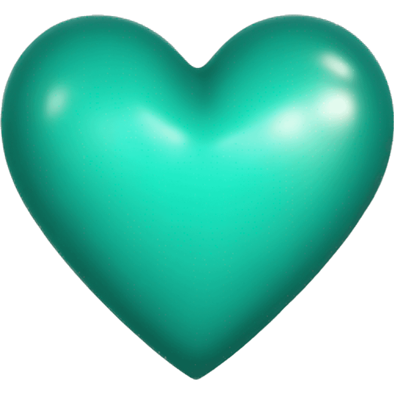 Teal heart emoji