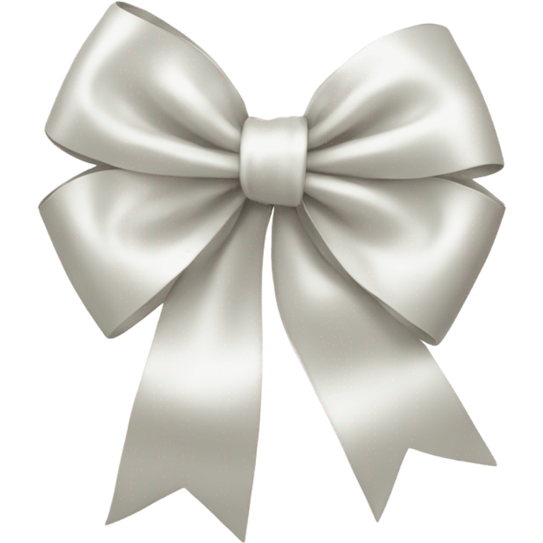 white satin bow emoji