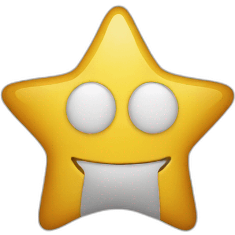 star without face emoji