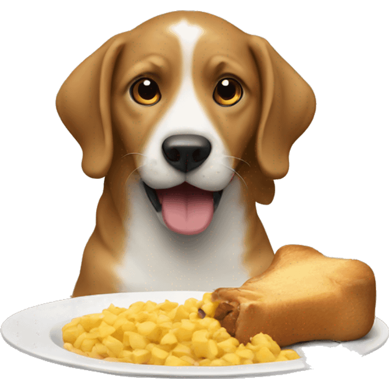 Dog eating emoji