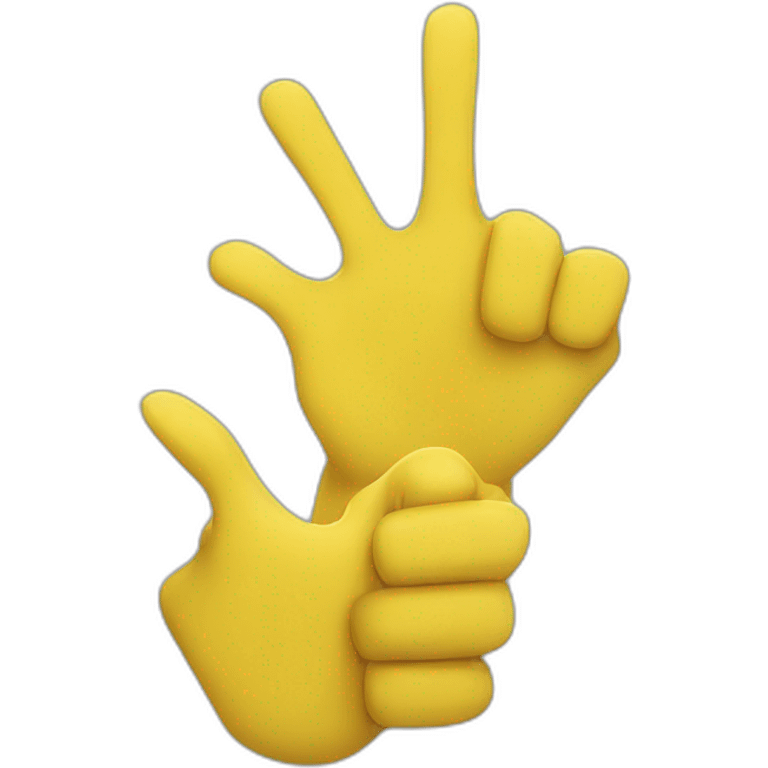 two yellow hands cracking knuckles emoji