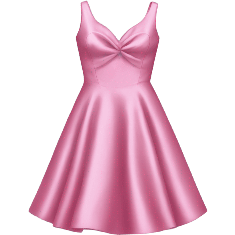 Pink satin dress emoji