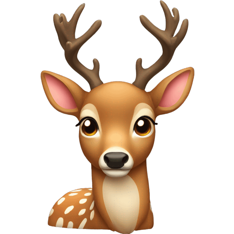 Deer with bow emoji