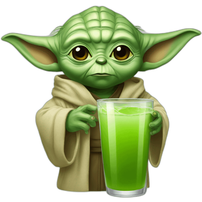 Yoda drink juice emoji