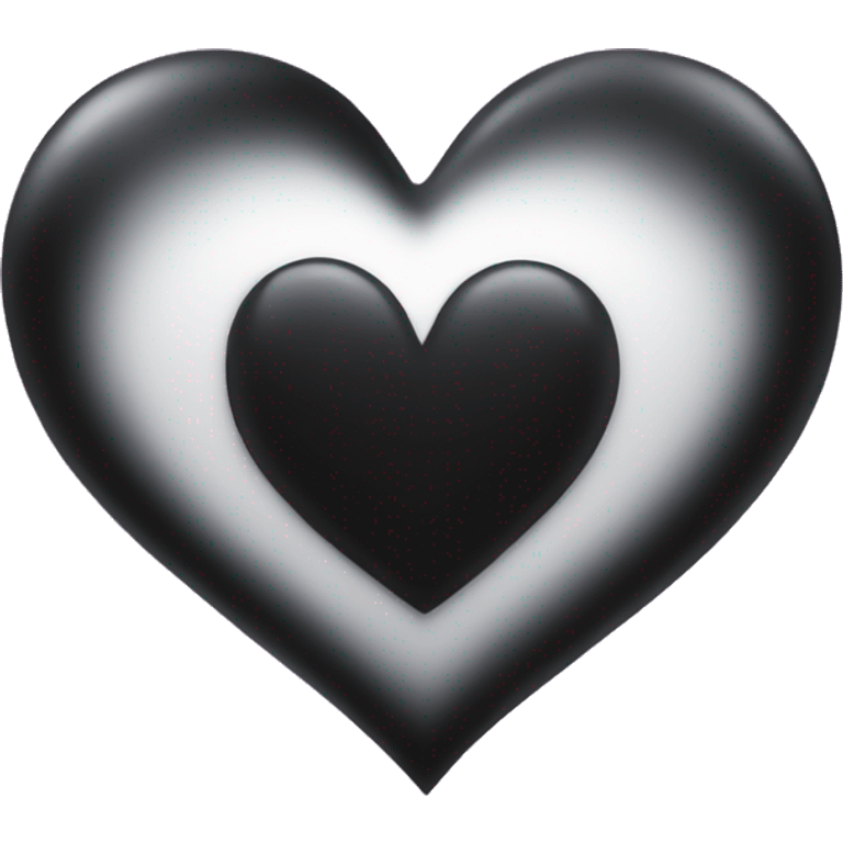 Black heart shine emoji