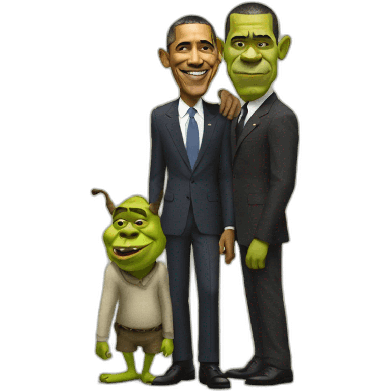 obama and shrek emoji