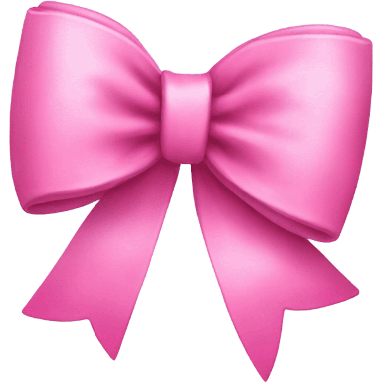 Tilted pink bow emoji