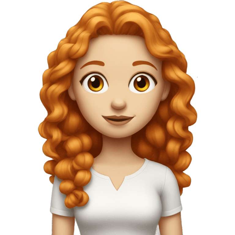 beautiful girl ginger emoji