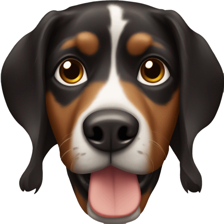 Black/brown dog with floppy ears emoji