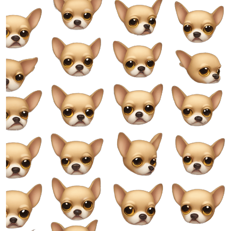 Scared chihuahua  emoji