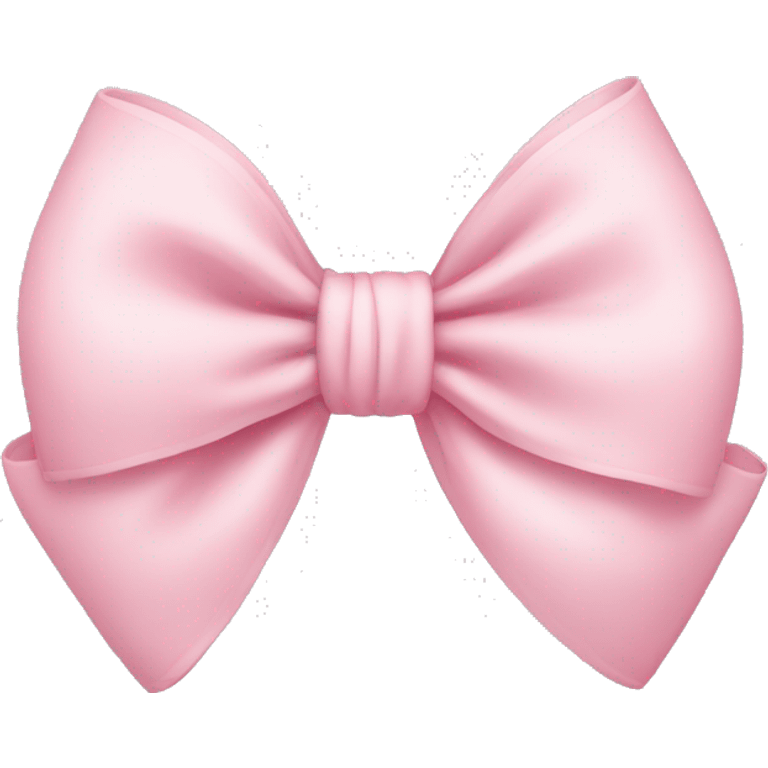 Cute light pink bow emoji