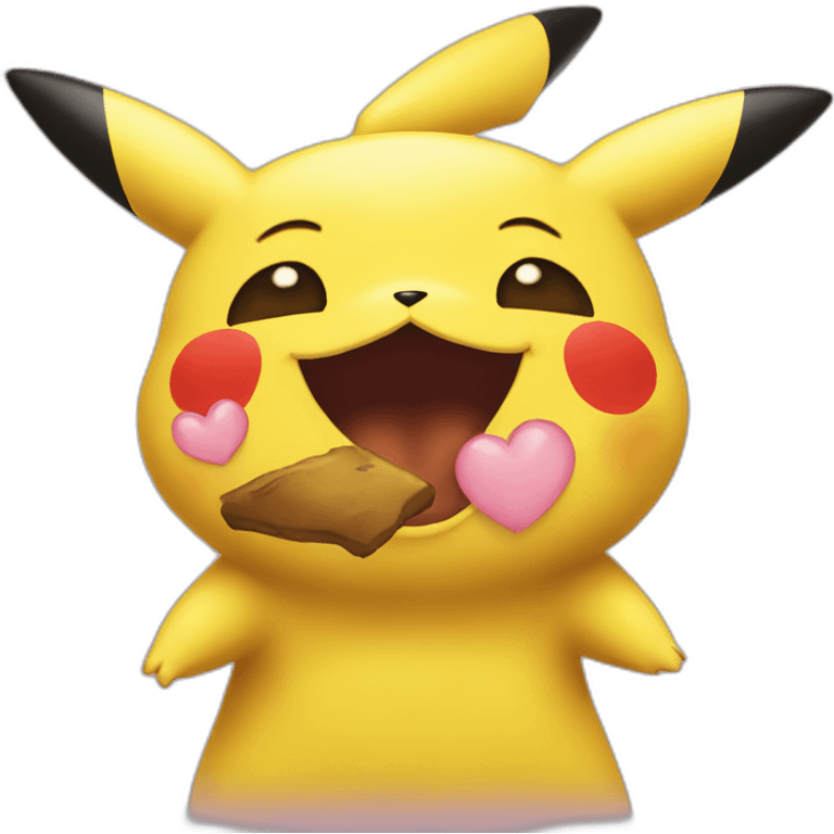 Pikachu kiss emoji