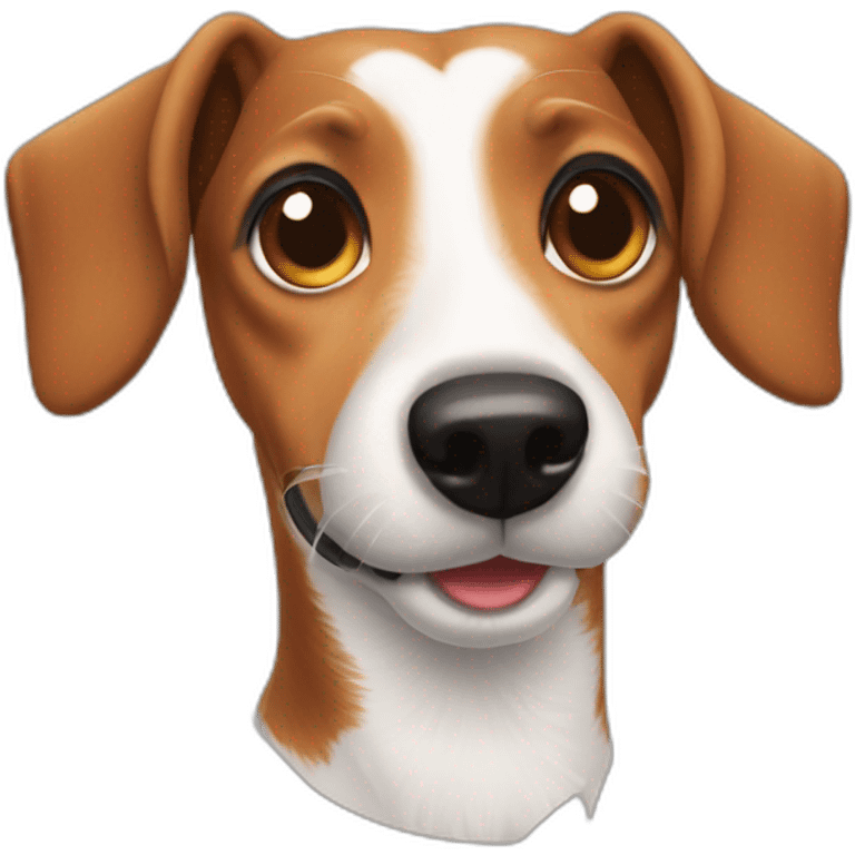 Dachshund jack russell dog emoji