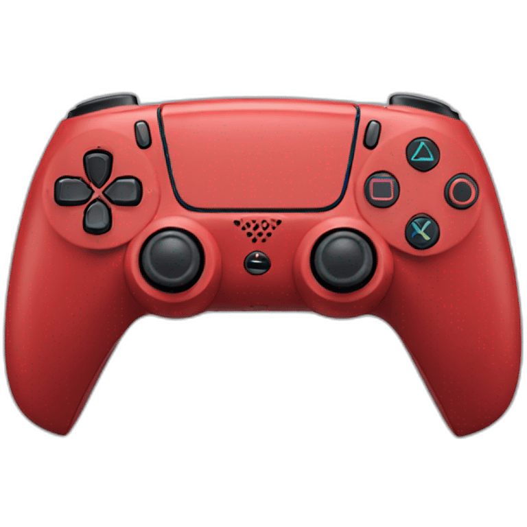 ps5 controller red color emoji