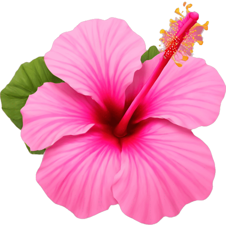 Pink hibiscus  emoji