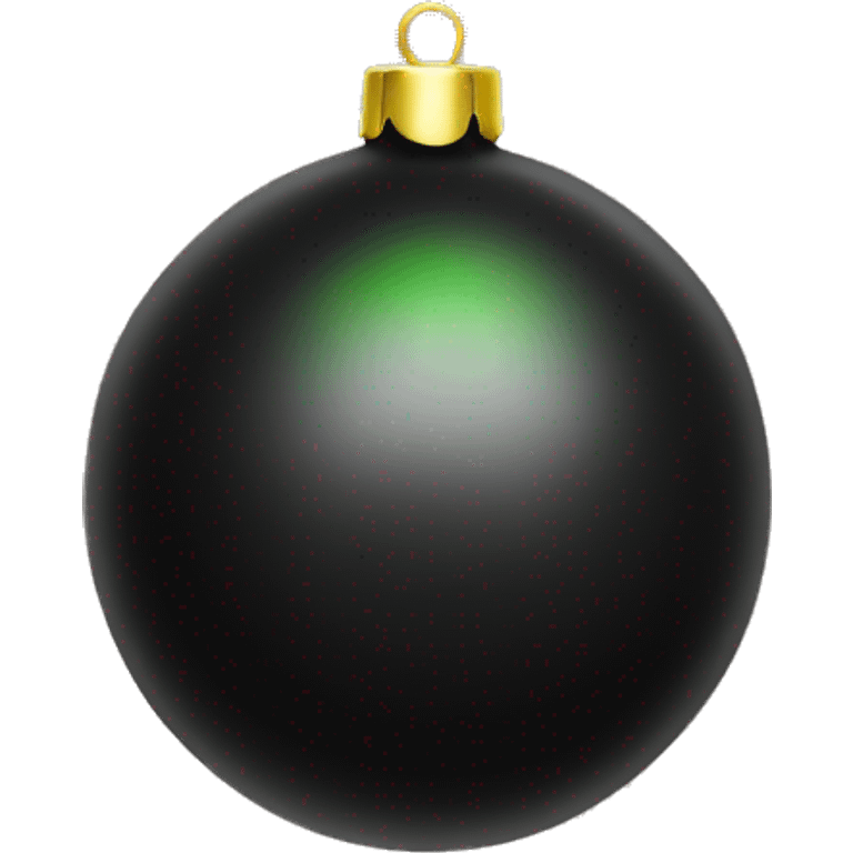 Christmas tree toy in the form of a ball black emoji