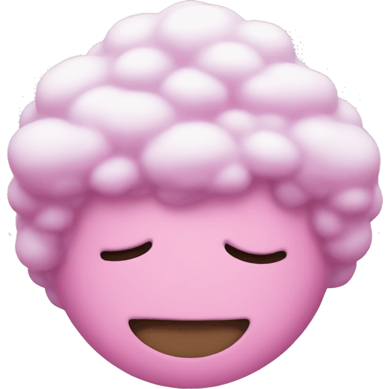 Pink snow emoji