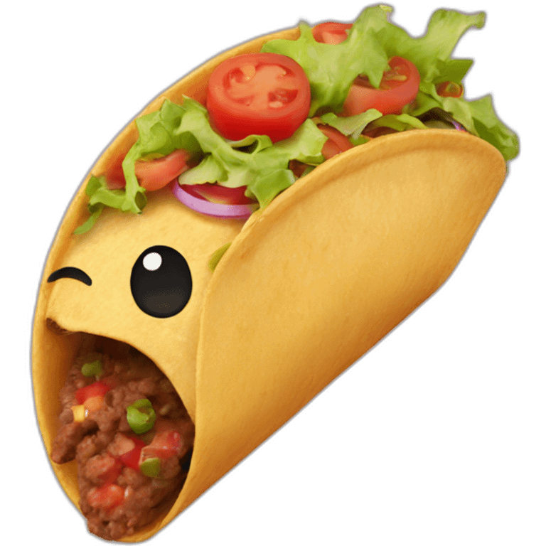 taco happy face emoji